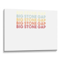 Big Stone Gap Virginia Big Stone Gap Va Retro Vintage Text Pullover Ho Metal Print Horizontal | Artistshot