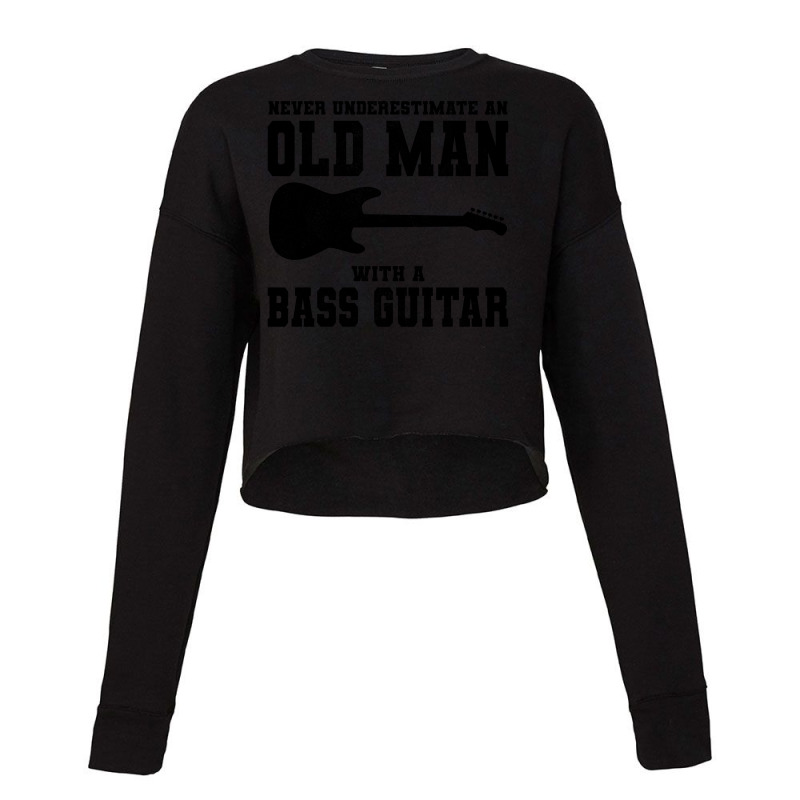 Bass Guitar Player Music Musician Bassist Funny Cropped Sweater | Artistshot