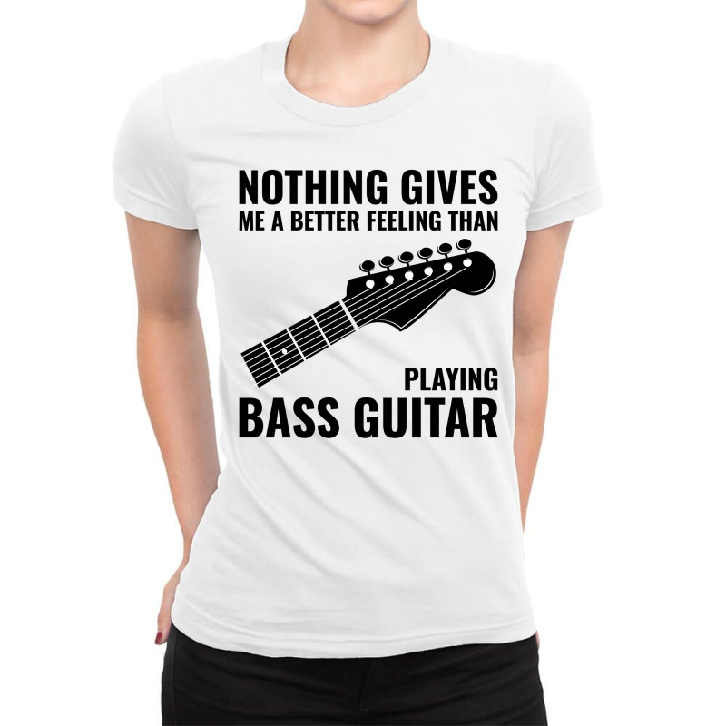 Bass Guitar Player Music Musician Bassist Funny Ladies Fitted T-shirt | Artistshot