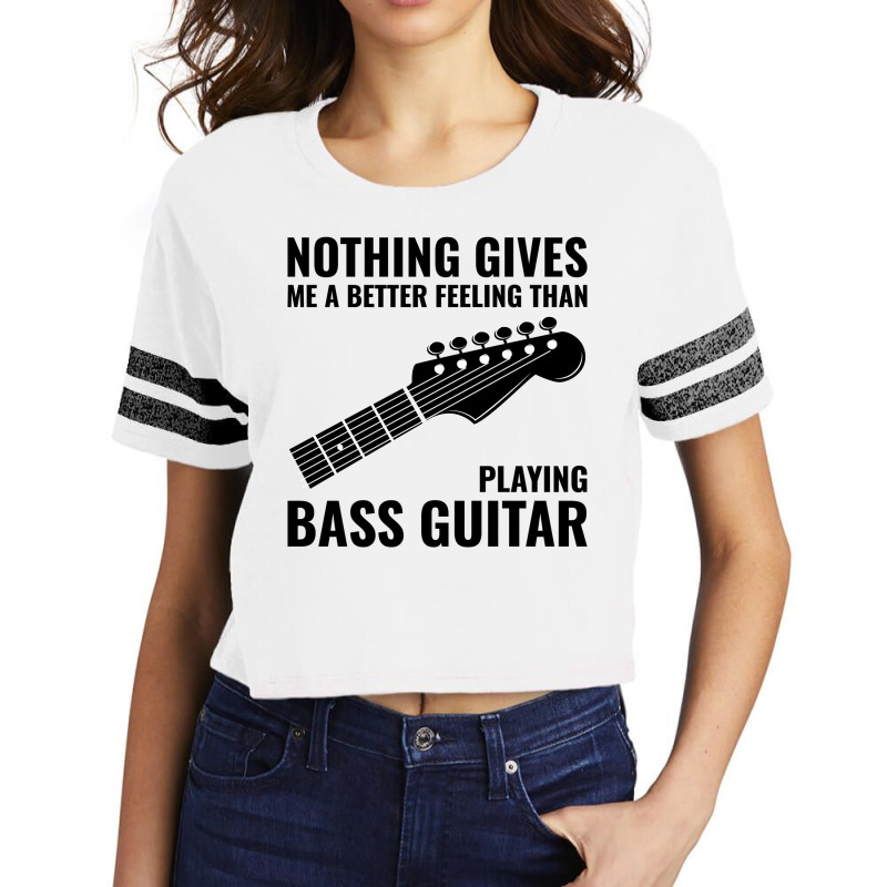 Bass Guitar Player Music Musician Bassist Funny Scorecard Crop Tee | Artistshot