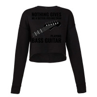 Bass Guitar Player Music Musician Bassist Funny Cropped Sweater | Artistshot