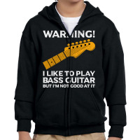 Bass Guitar Player Music Musician Bassist Funny Youth Zipper Hoodie | Artistshot