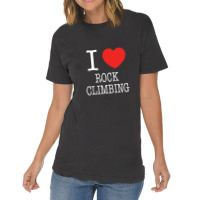 I Heart Rock Climbing Vintage T-shirt | Artistshot