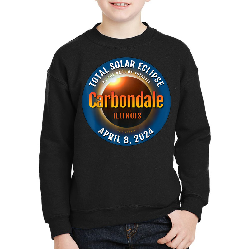 Carbondale Illinois Il Total Solar Eclipse 2024  3  T Shirt Youth Sweatshirt by deemerx8lmshare | Artistshot