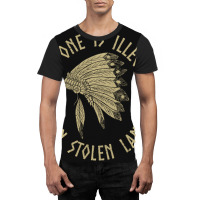 Anti Trump Native Activist No One Is Illegal On Stolen Land Graphic T-shirt | Artistshot