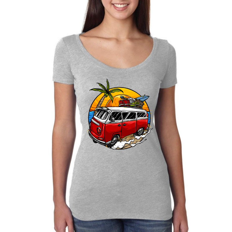 Surf Women's Triblend Scoop T-shirt | Artistshot