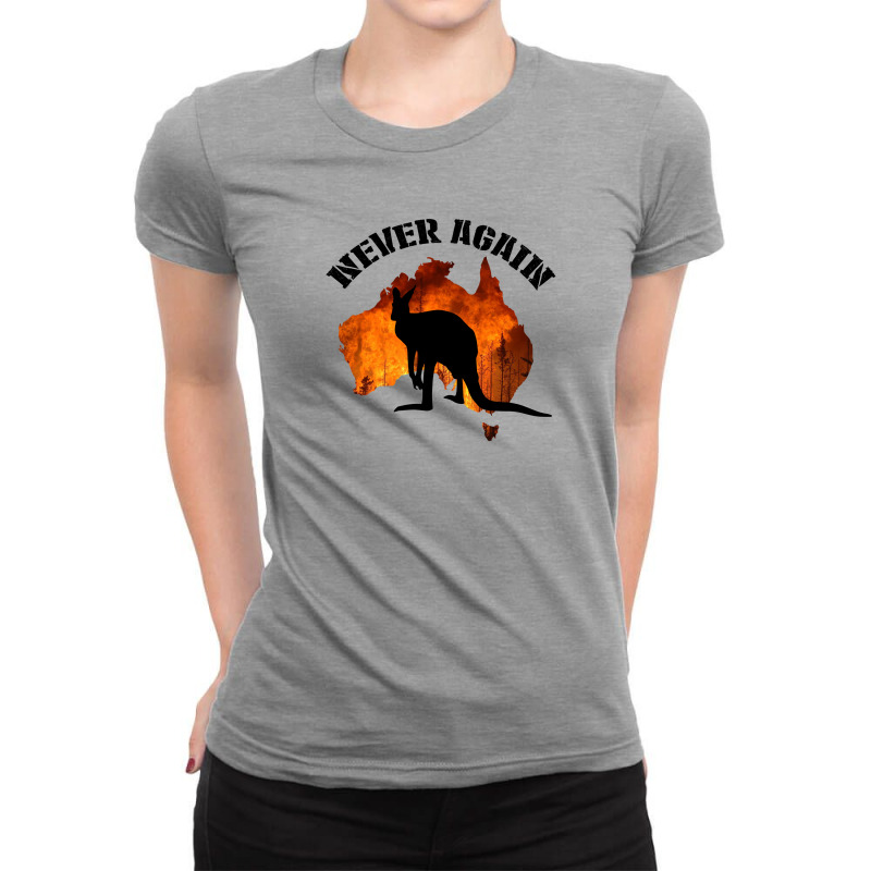 Never Again Australia For Light Ladies Fitted T-Shirt by autlu2024 | Artistshot