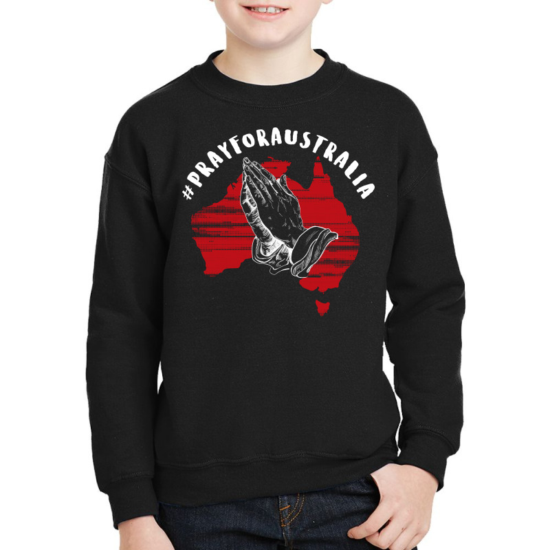 Pray For Australia Map For Dark Youth Sweatshirt | Artistshot