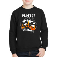 Protect Wildlife For Dark Youth Sweatshirt | Artistshot