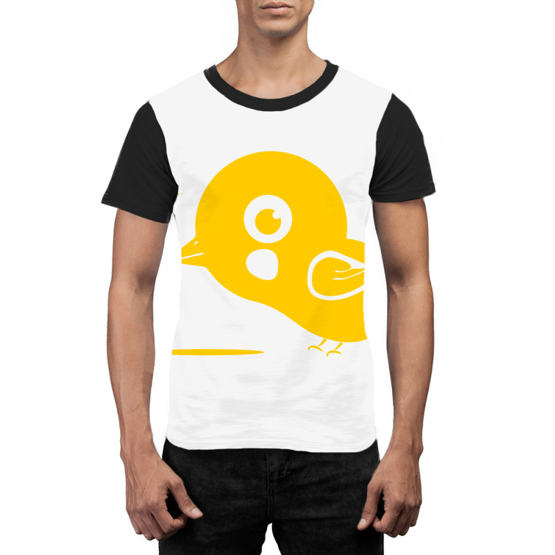 Illustration Of A Cute Little Yellow Bird Graphic T-shirt by selos47 | Artistshot