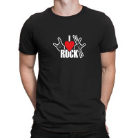 I Love Rock Drummer Rock Music T-shirt | Artistshot