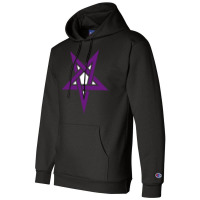 Reverse Purple Pentagram Satanic Satanism Champion Hoodie | Artistshot