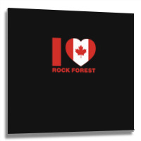 I Love Rock Forest1 Metal Print Square | Artistshot