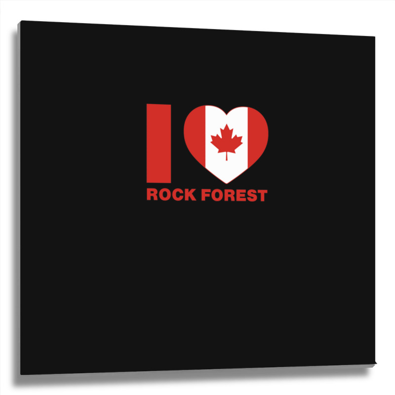 I Love Rock Forest1 Metal Print Square | Artistshot