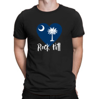 I Love Rock Hill South Carolina Heart Shaped Sc State Flag 1 T-shirt | Artistshot