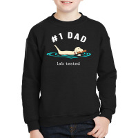 Mens Lab Dad Yellow Labrador Retriever %231 Dad Lab Tested Youth Sweatshirt | Artistshot