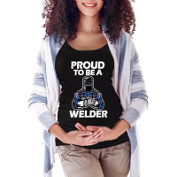 Proud Welder, Ironworker Welding Tig-welding, Vintage Welder Maternity Scoop Neck T-shirt | Artistshot