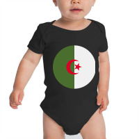 Flag Of Algeria .black Baby Bodysuit | Artistshot