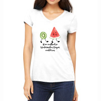 Kiwi Walked So Watermelon Sugar Could Run For Light Women's V-neck T-shirt | Artistshot