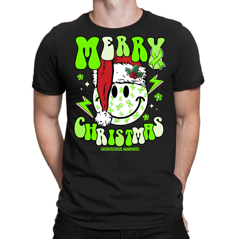 Gastroschisis Awareness Awareness - Santa Hat Merry Christmas Cure T-shirt | Artistshot