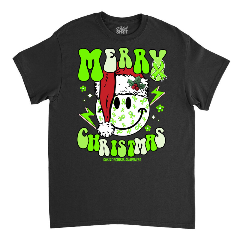 Gastroschisis Awareness Awareness - Santa Hat Merry Christmas Cure Classic T-shirt | Artistshot