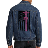 Dsp Us Flag Direct Support Professional Week T Shirt Men Denim Jacket | Artistshot