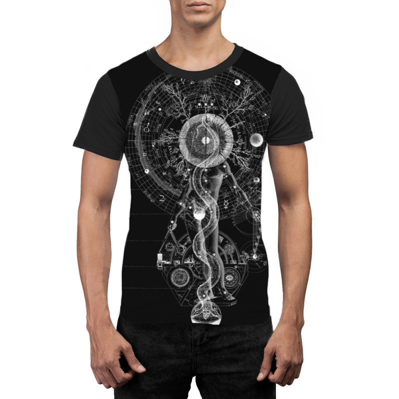 Microcosmos Godhead Occult Sacred Geometry Graphic T-shirt | Artistshot