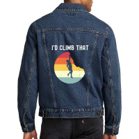 I'd Climb That Men Denim Jacket | Artistshot