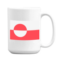 Awesome Greenland Flag 15 Oz Coffee Mug | Artistshot