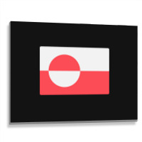 Awesome Greenland Flag Metal Print Horizontal | Artistshot