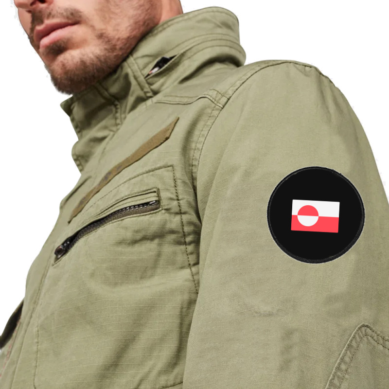 Awesome Greenland Flag Round Patch | Artistshot