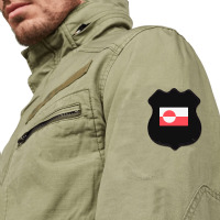 Awesome Greenland Flag Shield Patch | Artistshot