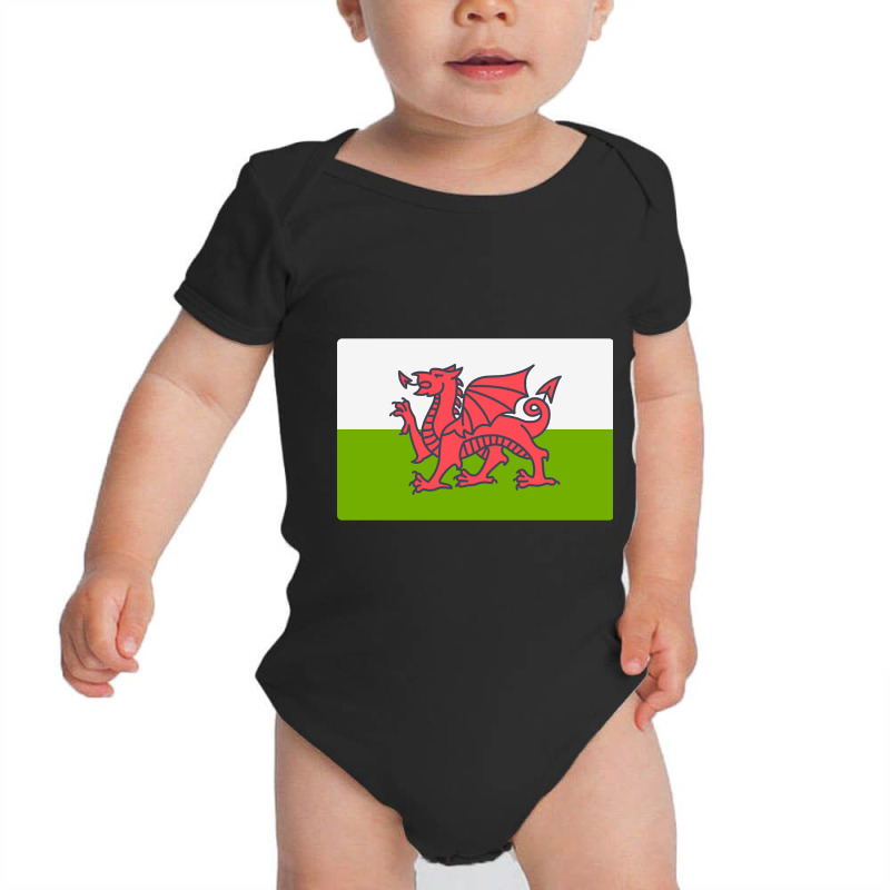 Flag Of Wales Baby Bodysuit by Pannell Quintero | Artistshot