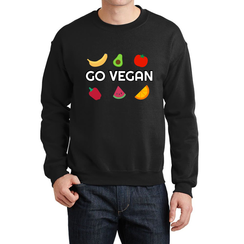 Go Vegan Veganism Plant Based Food Crewneck Sweatshirt by lykhongduong9enev3 | Artistshot