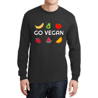 Go Vegan Veganism Plant Based Food Long Sleeve Shirts | Artistshot