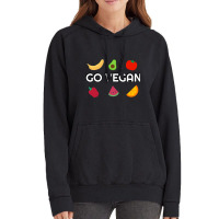 Go Vegan Veganism Plant Based Food Vintage Hoodie | Artistshot