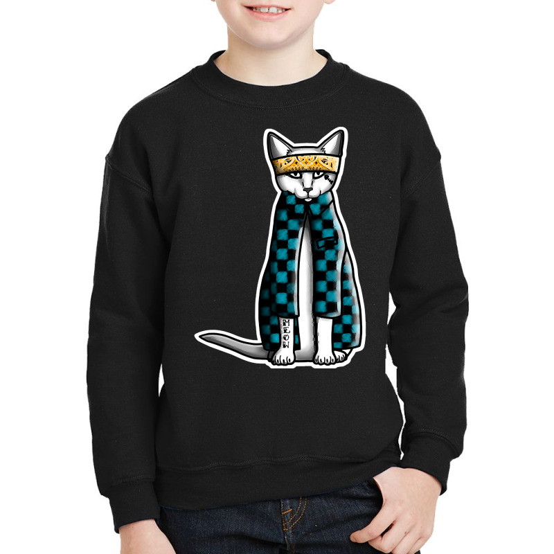 Gato Cholo - Cat With Attitude Youth Sweatshirt by Pannell Quintero | Artistshot