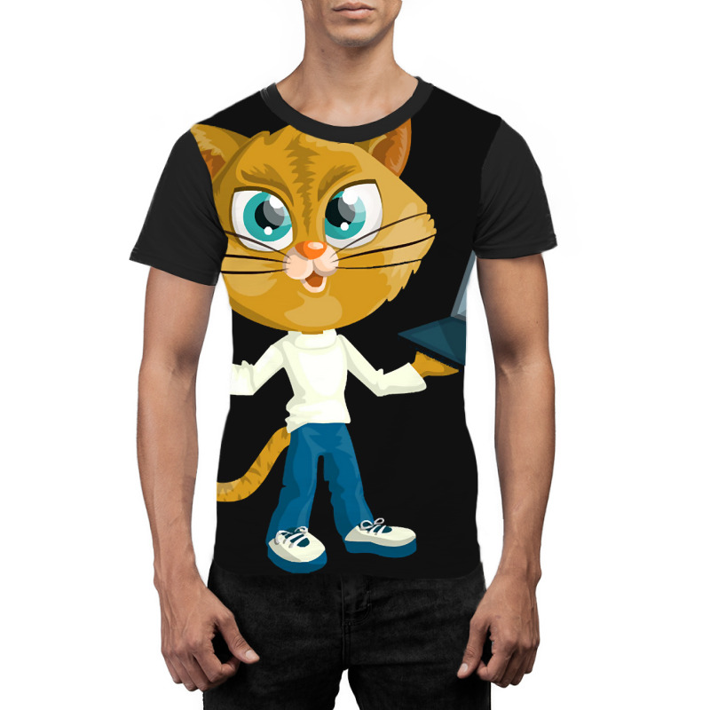 Cat-pzncj Graphic T-shirt by Rios Arevalo | Artistshot