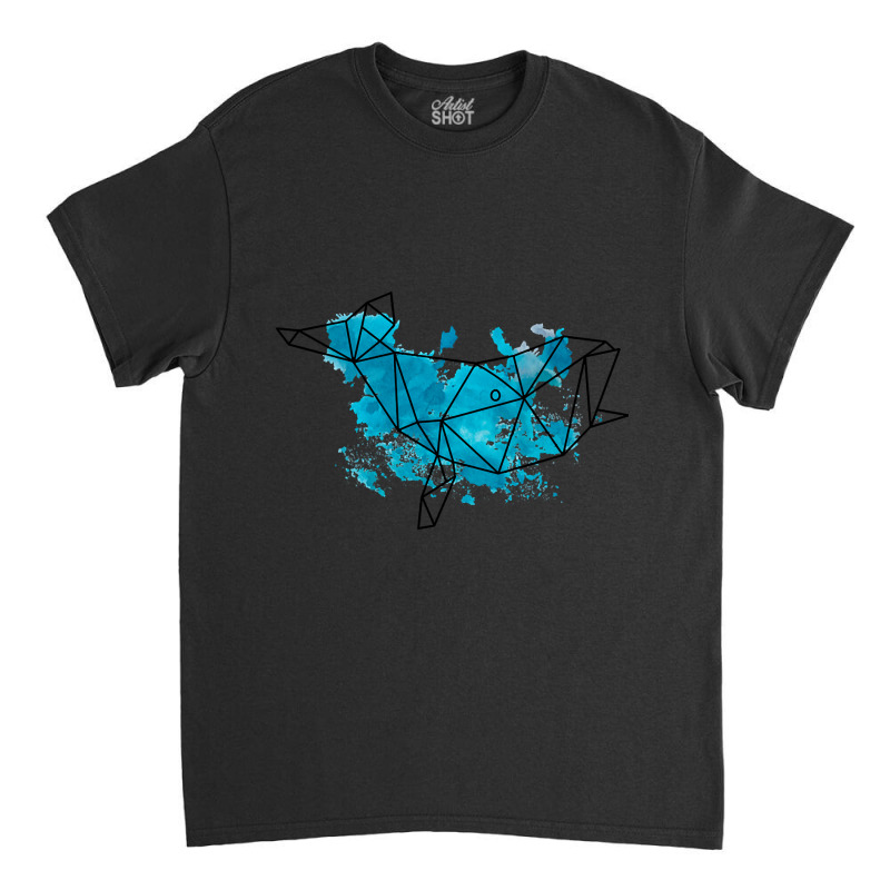 Geomtric Whale Classic T-shirt by Pannell Quintero | Artistshot