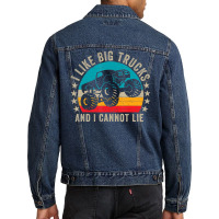 Monster Truck Boys Girls I Like Big Trucks And I Cannot Lie Men Denim Jacket | Artistshot