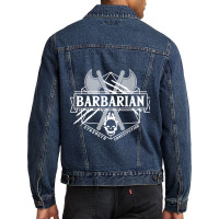 Barbarian (white) Men Denim Jacket | Artistshot