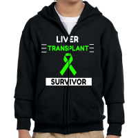 Liver Transplant Survivor Youth Zipper Hoodie | Artistshot