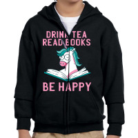 Books Quote-3l3qk Youth Zipper Hoodie | Artistshot