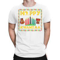 Happy Kwanzaa Kinara, Mishumaa With 7 Principles T Shirt T-shirt | Artistshot