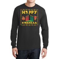 Happy Kwanzaa Kinara, Mishumaa With 7 Principles T Shirt Long Sleeve Shirts | Artistshot