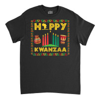 Happy Kwanzaa Kinara, Mishumaa With 7 Principles T Shirt Classic T-shirt | Artistshot