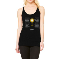 Anima Christi Tshirt Soul Of Christ Sanctify Catholic Latin Racerback Tank | Artistshot