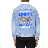 Mostly Running On Empty Alopecia Warrior-1ml0k Unisex Sherpa-lined Denim Jacket | Artistshot