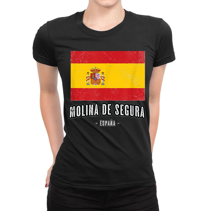 Molina De Segura Spain Es Flag City Top Bandera Ropa Ladies Fitted T-Shirt by JOSEPHDOMINICWILLIS | Artistshot