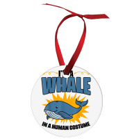 Funny Whale Marine Mammal Animal Sea Life Marine Biologist T Shirt Ornament | Artistshot